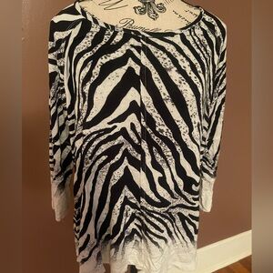 Zebra print blouse